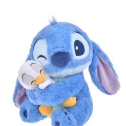 Brand New Stitch Holding Baby Donald Duck Plush