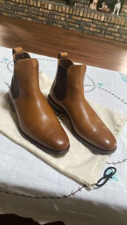 NEW Allen Edmonds LIVERPOOL Chelsea Boots Leather Dress Boots WALNUT BROWN 9D