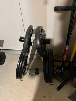 CAP Barbell w/ Weight Tree and Weights