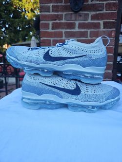 Size 12 - Nike Air VaporMax 2023 Flyknit Pure Platinum Court Blue