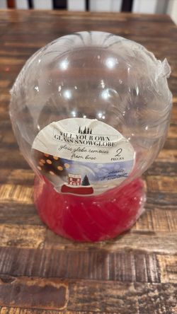 Fill Your Own Glass Snow Globe