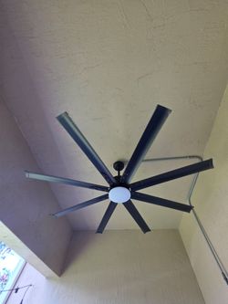 VEVOR 72 Inch Ceiling Fan with Light, 6-Speed Remote Control, Dimmable 3-Color Temperature