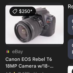 T6 Canon Camera 
