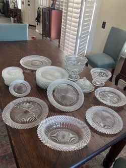 Depression glass dishes