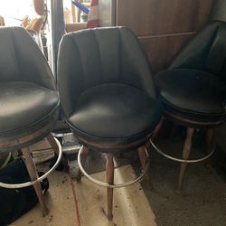 Bar Stools, Chair And Table (vintage)