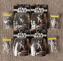 Star Wars 501st Legion Clone Trooper Lot 8 Figures