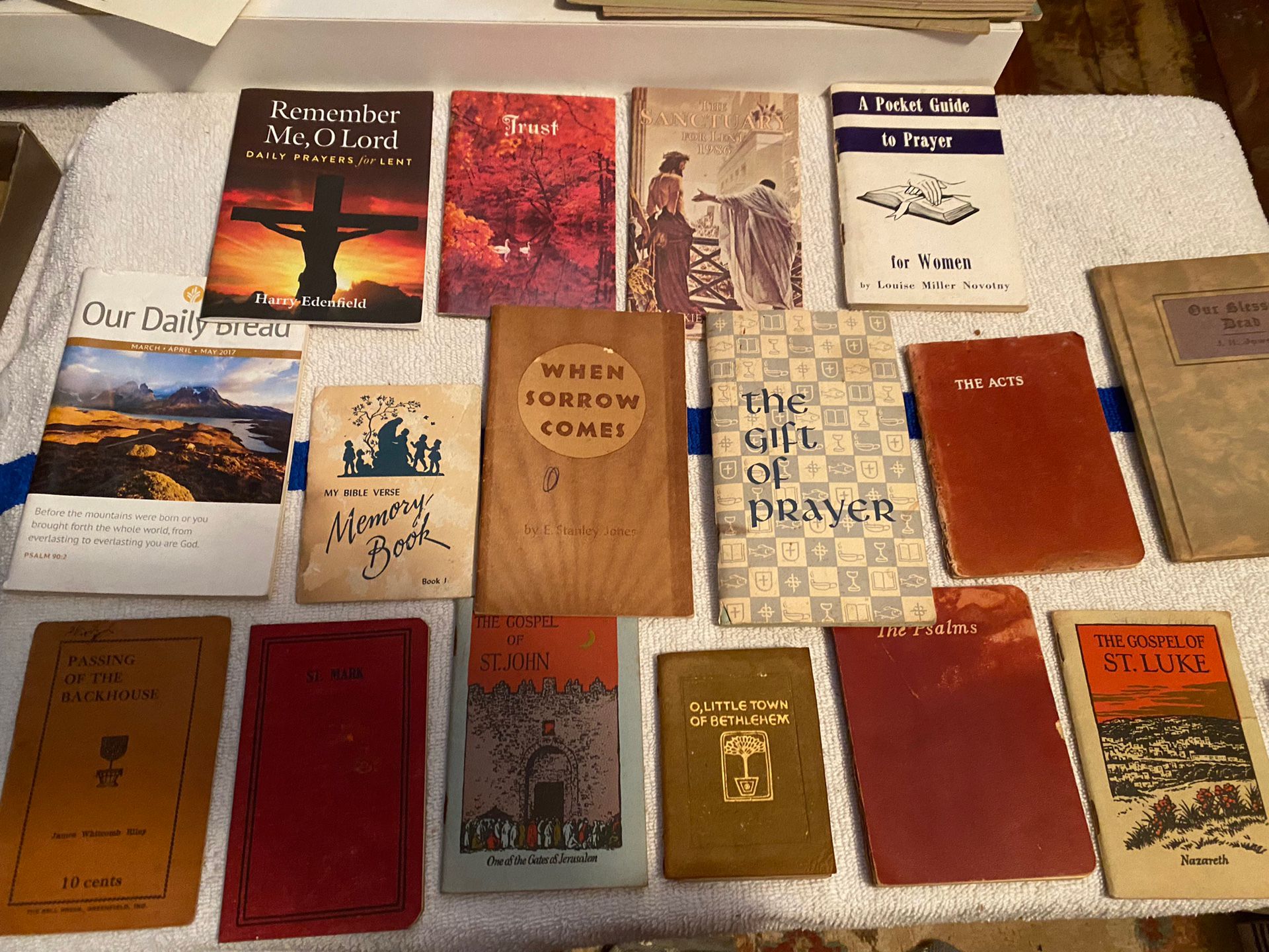 17 Small Antique Religious Books