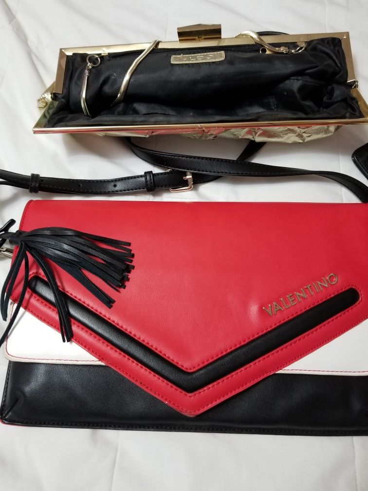 One valentino purse n one aldo gold.