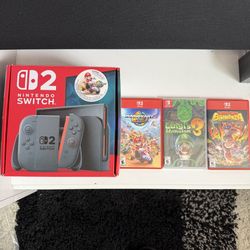 Nintendo Switch 2 Plus 3 Games 