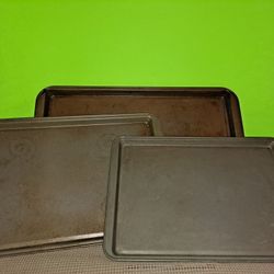 3 Sizes Used Cookie Sheet Trays-$13.00