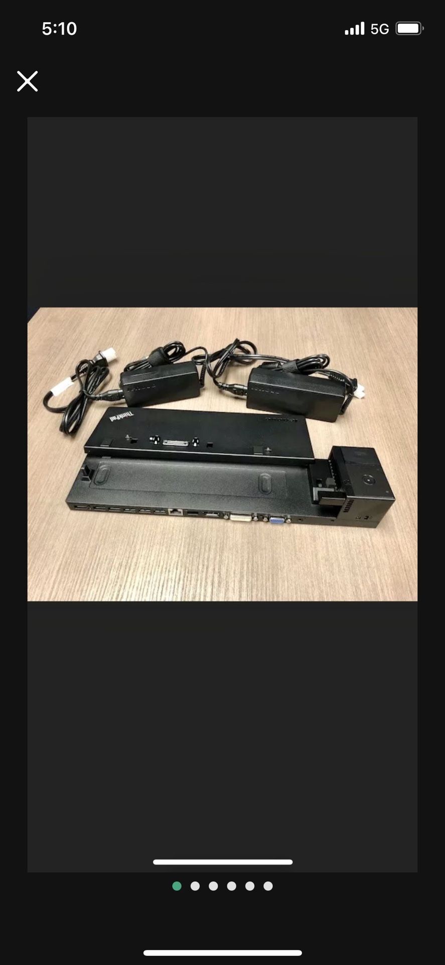 1 Used Docking Station + 1 Power Adapter Lenovo Ultradock for T440-T470s Or Buy 2 for $40 & Get 1 Dock / 1 Power Adapter Free