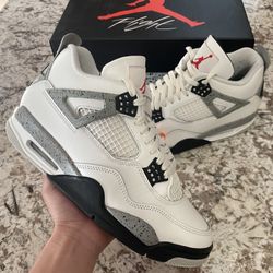 Jordan 4 White Cements 