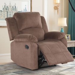 Fabric Soft Padded Manual Recliner Chair