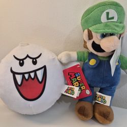 Official Nintendo Plushies - Boo & Luigi