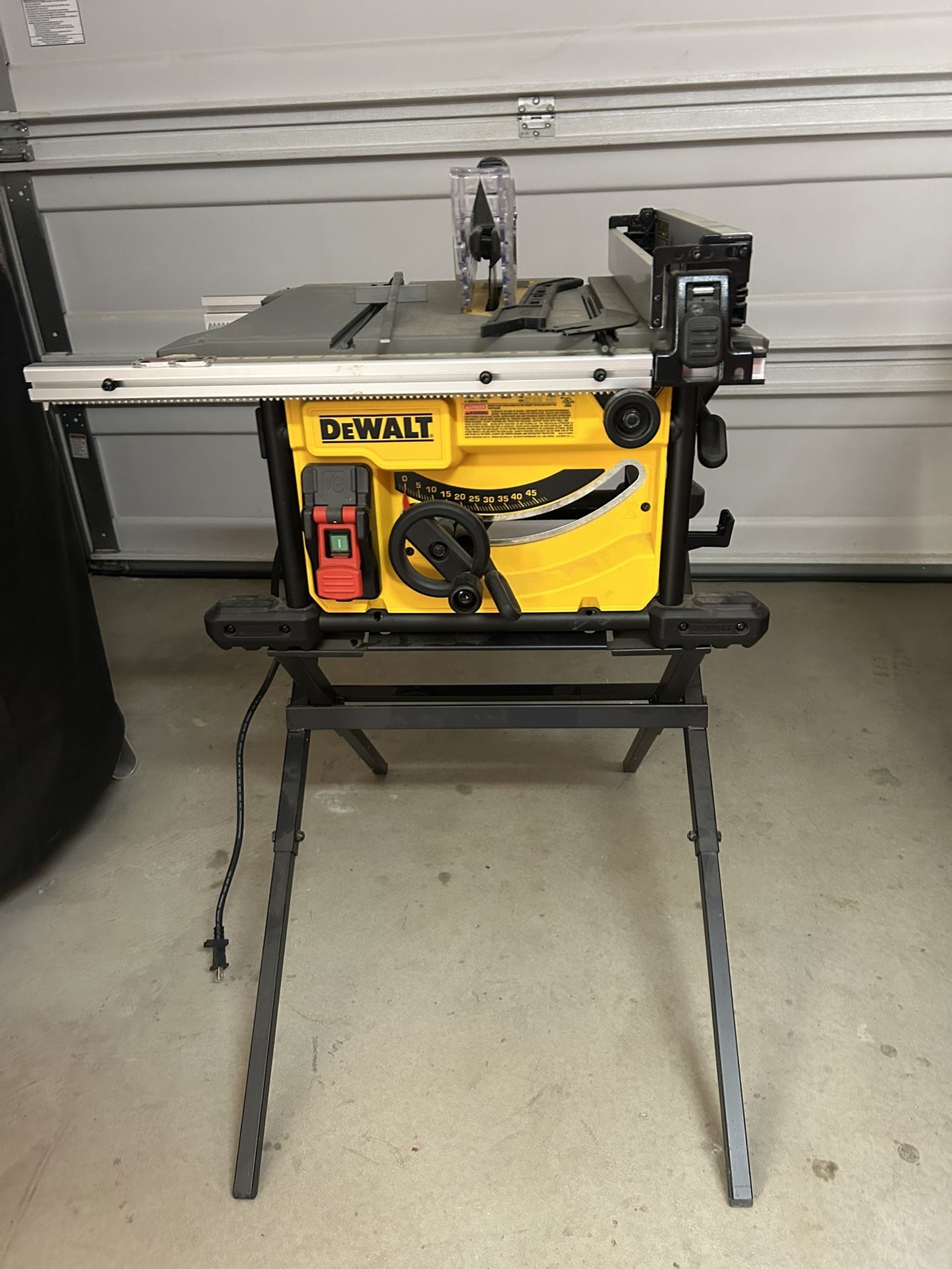 DEWALT Portable Table Saw with Stand