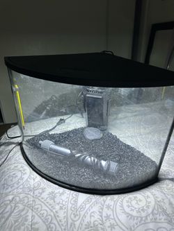 Top Fin® Corner Tank Aquarium - 6 Gallon