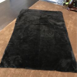 Very Smooth Rug Blk. 46 width X 6 feet length .