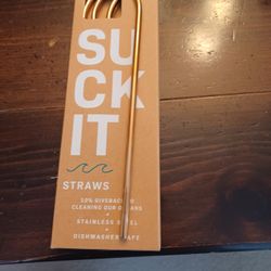 Stainless Steel Straws. 4 Per Box. Multiple Boxes Available.