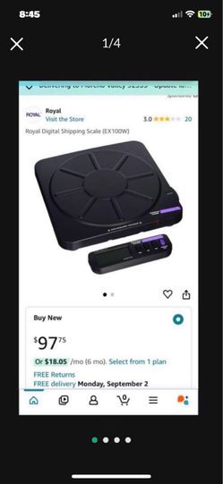 Paid $100 Sell $70 Royal Digital Shipping Scale (EX100W