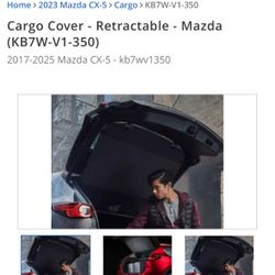 2023 Mazda CX5 trunk/cargo cover