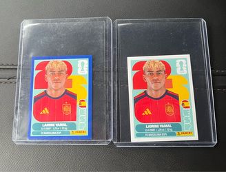 2026 Panini FIFA World Cup Lamine Yamal Spain ESP 15 BLUE Parallel Sticker