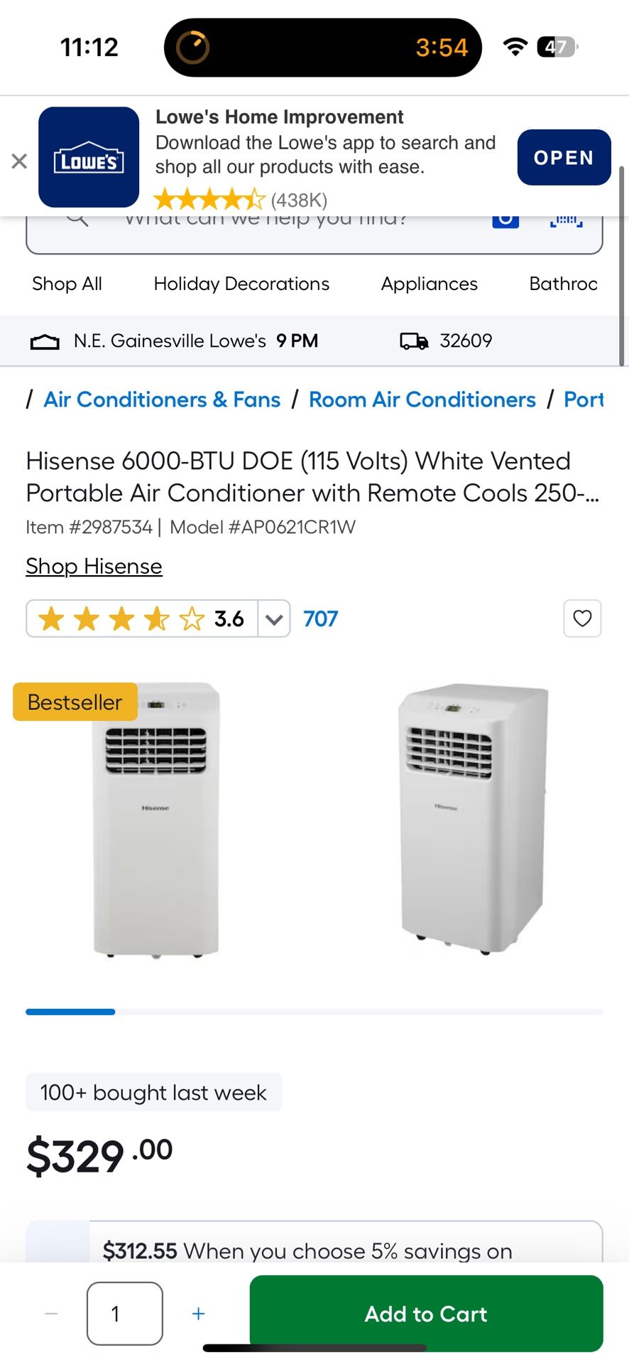 Portable Air Conditioner / Dehumidifier