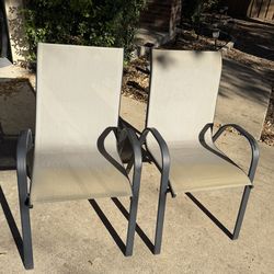 Set of 4 Outdoor Patio Chairs