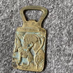 Antique Brass Bottle Opener