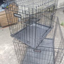  Medium Dog Cage Folding With Drip Trey 2 Doors