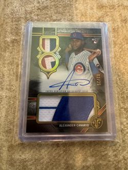 2024 topps triple threads RAR-AC Alexander Canario RC /25 auto