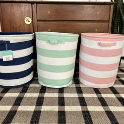 Large Canvas Storage Bins $15 Each