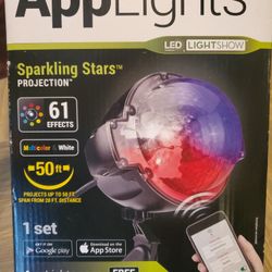 Gemmy LED LIghtshow SnowFlurry Projection 61 effects Multicolor AppLights Christmas Decor 