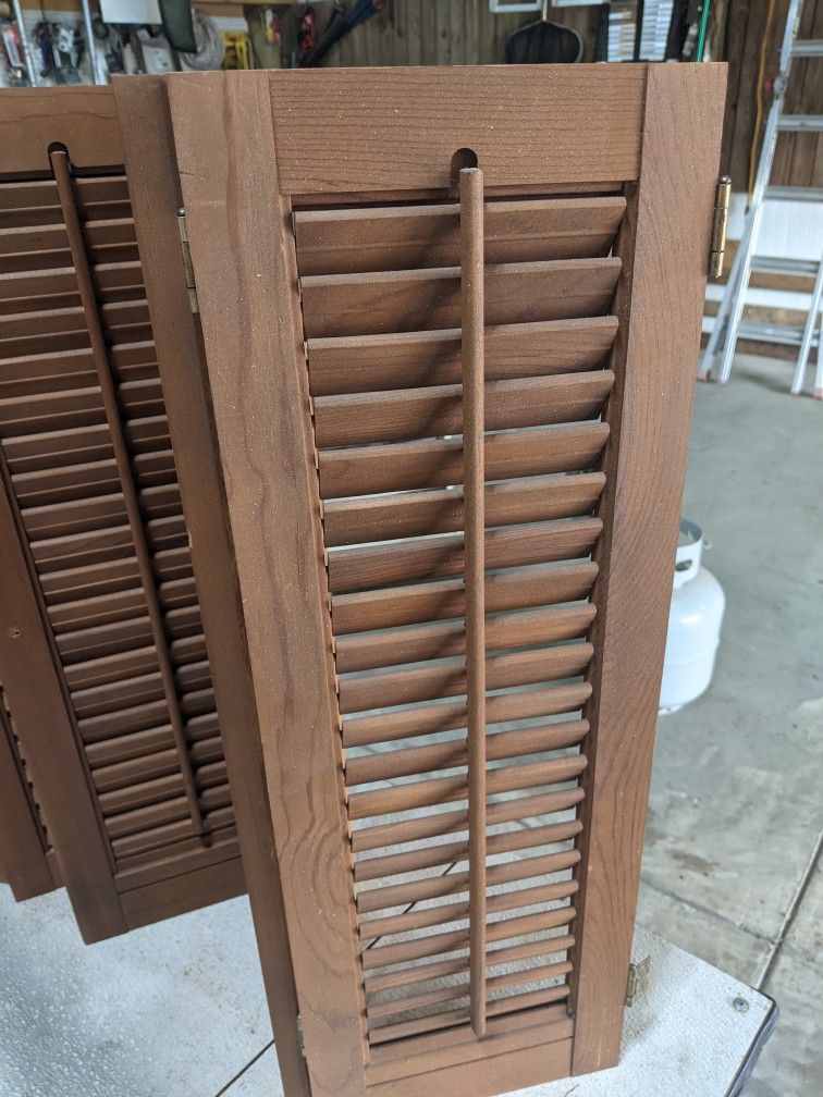 Wooden shutters