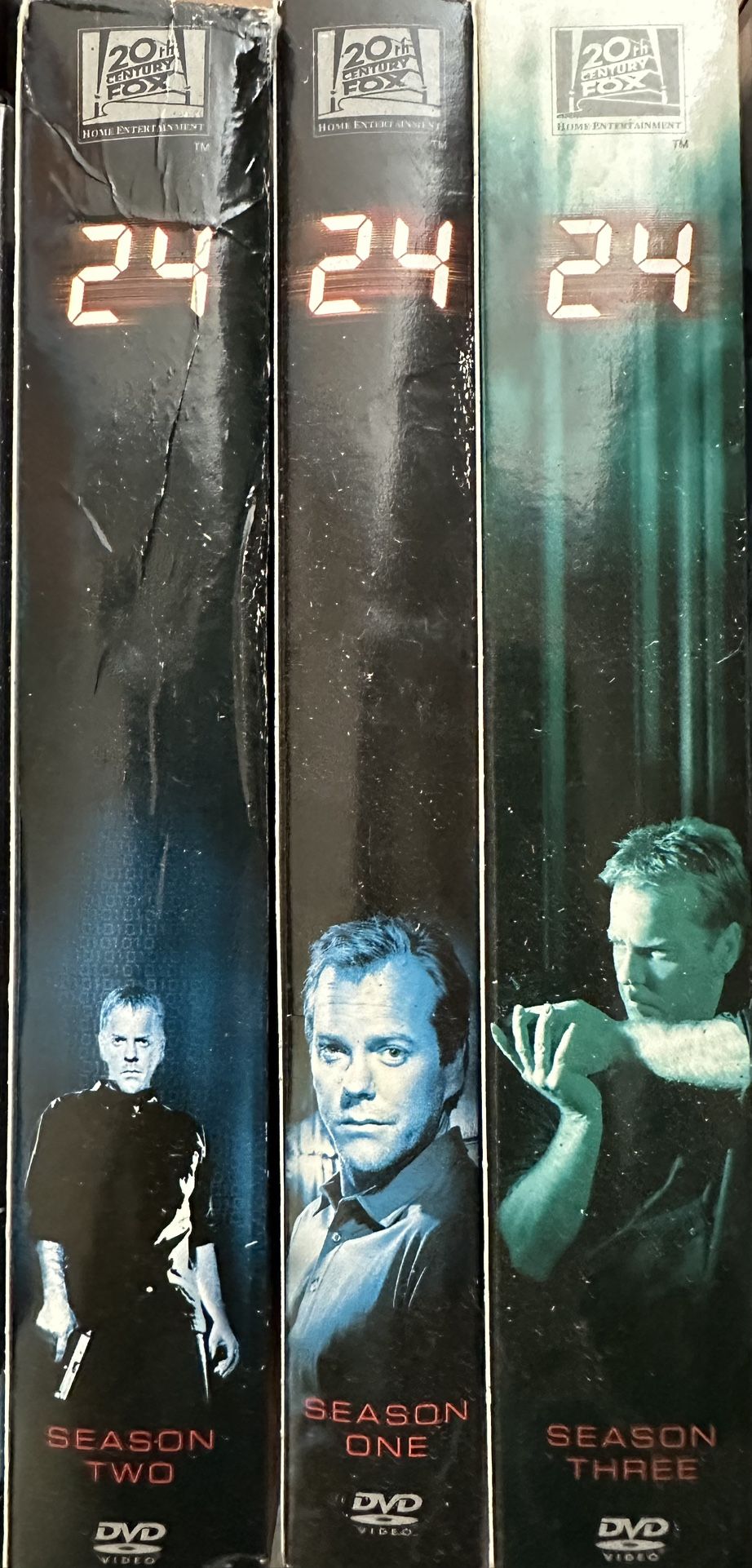 DVD 24 Season One , Two, Three