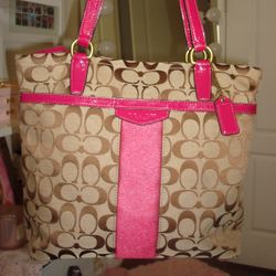 Pink Coach Bag