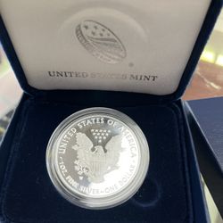 2020 w proof silver American eagle- type 1 in acrylic capsule