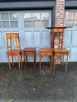 🇺🇸 Antique Early American Side Tables - Priced Individually