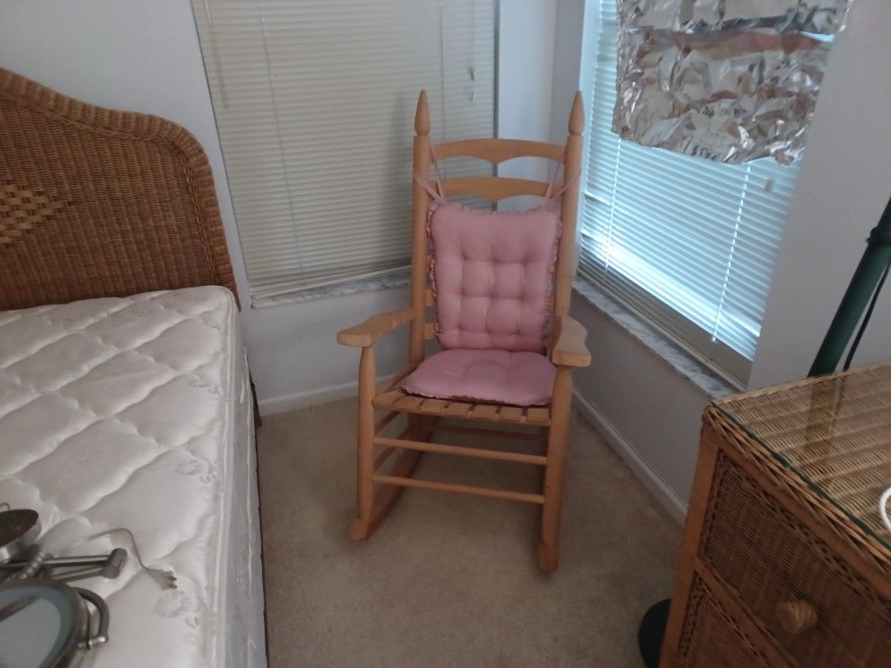 Rocking Chair With Cushions $150