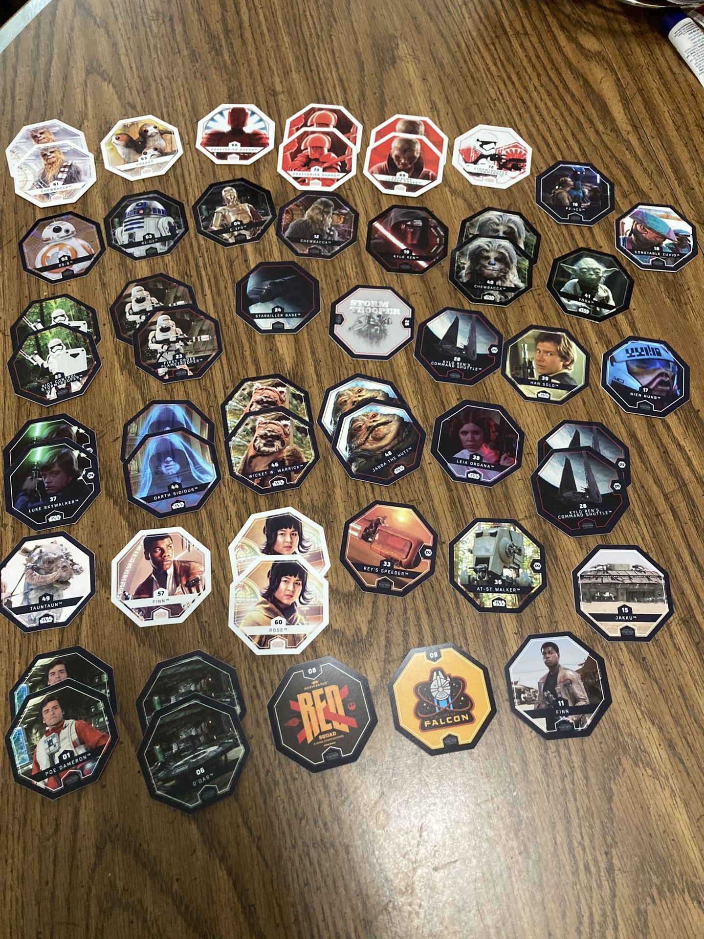 Set of 53 Winn Dixie Star Wars Cosmic Shells