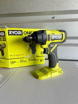 Ryobi One+ 18V 1/4 Inch Impact Driver Cordless PCL235, Tool Only