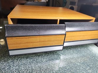 Wood Grain Videostak VHS VCR Cassette Storage