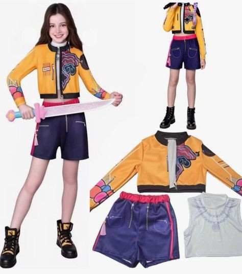 Kpop Demond Hunters  Rumi Xl Kids Halloween  New