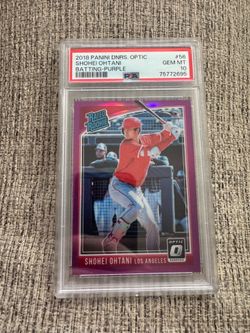 2018 PANINI DONRUSS OPTIC PURPLE #56 SHOHEI OHTANI PSA 10