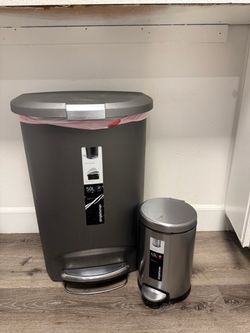 Simplehuman Trash Can Set – 50L + 4.5L Step Cans