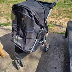 Animal Pet Dog Cat Stroller With Cover