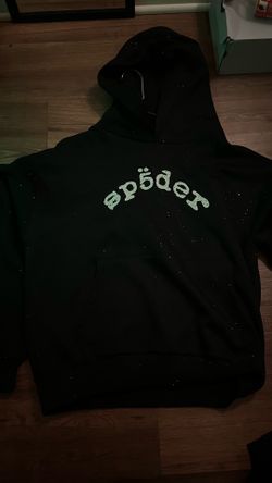 Sp5der black rhinestone