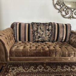 Set Of 4 Brown Couches 