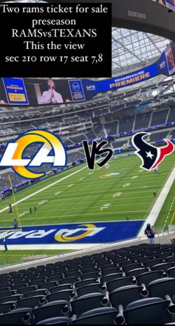 All Rams Home Games!!
