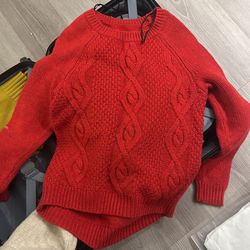 Brand New Red Sweater For Women 