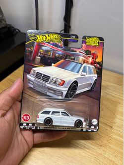 Hot Wheels Premium Boulevard Mercedes Benz Wagon White